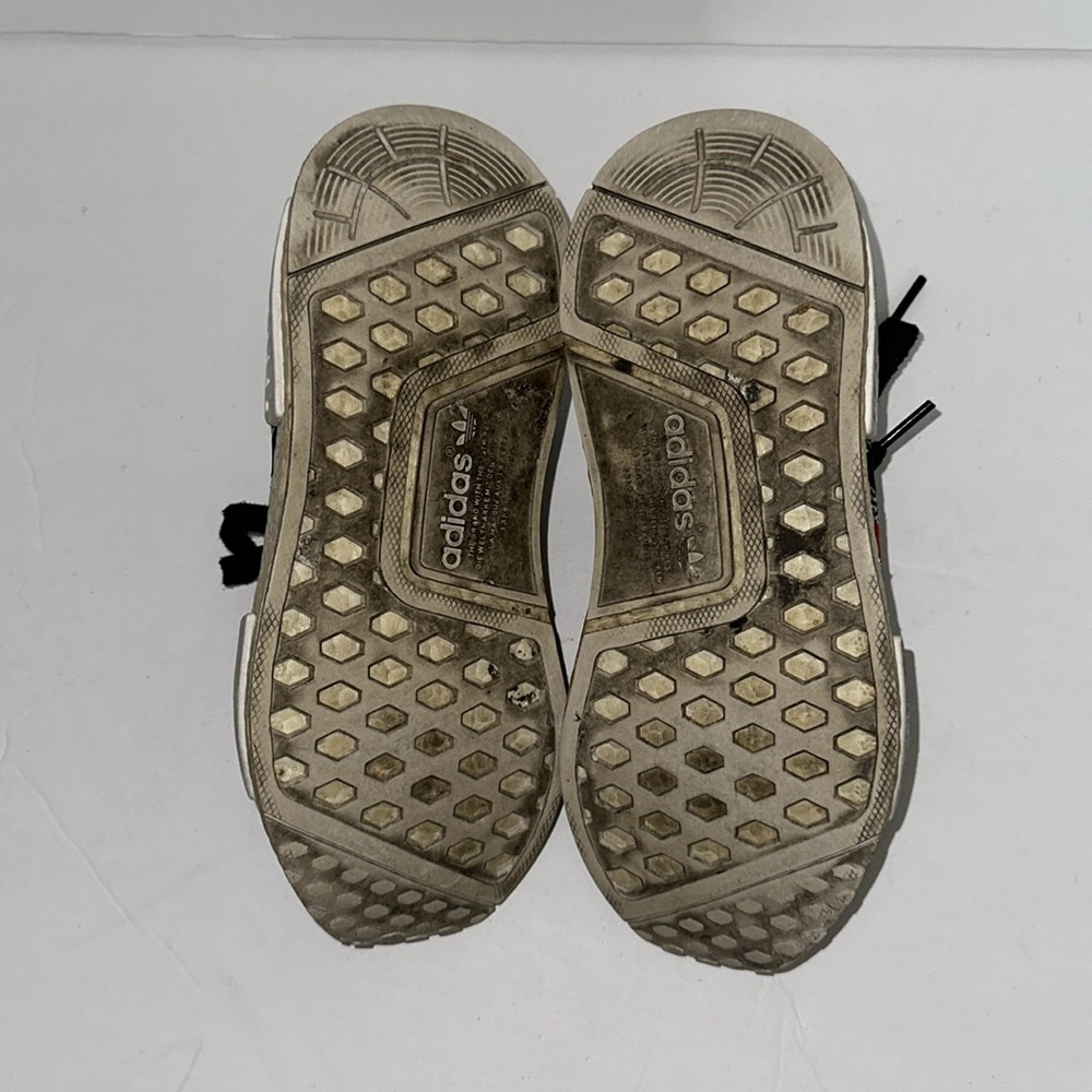 Adidas NMD R1 Tri Color Stripes White Grey Primeknit - Picture 8 of 8